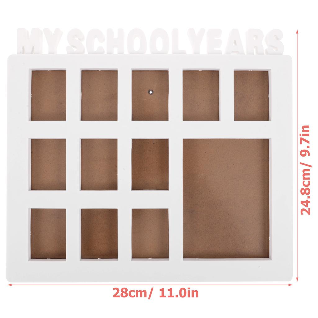 School Year Picture Frame Plastic My First Photo Album Style Photo Display Holder for Keepsake Memories Home Decor