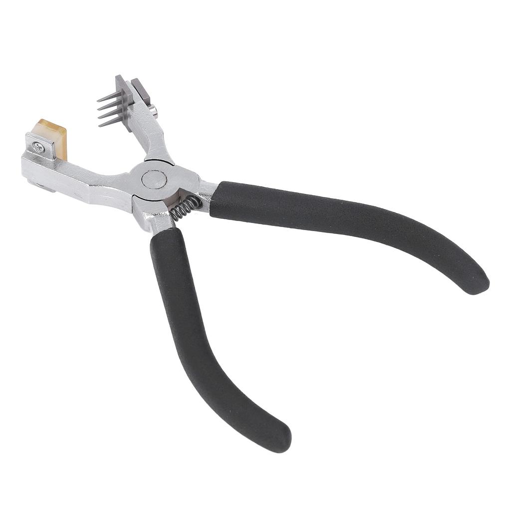 French Angled Chisel Punch Pliers Double Lever Replaceable Head High Hardness Leather Hole Punch