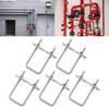 5Pieces Square Bents Square Bolts Craft of Stainless Steel With Frame Plates for Boats Trailer Pipe Various Use