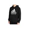 Adidas Solid Color Logo Print Hoodie Men Hoodies Black BR4747