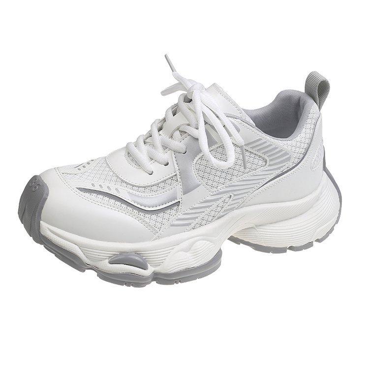 

Single net breathable platform shoes summer new heightening casual versatile sports shoes fashion women s shoes 40 белый