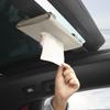 New Soft Leather Car Tissue Box Car Sun Visor Type Block Hanging Container Towel Napkin Holder Paper Rack Organizer Storage Bag