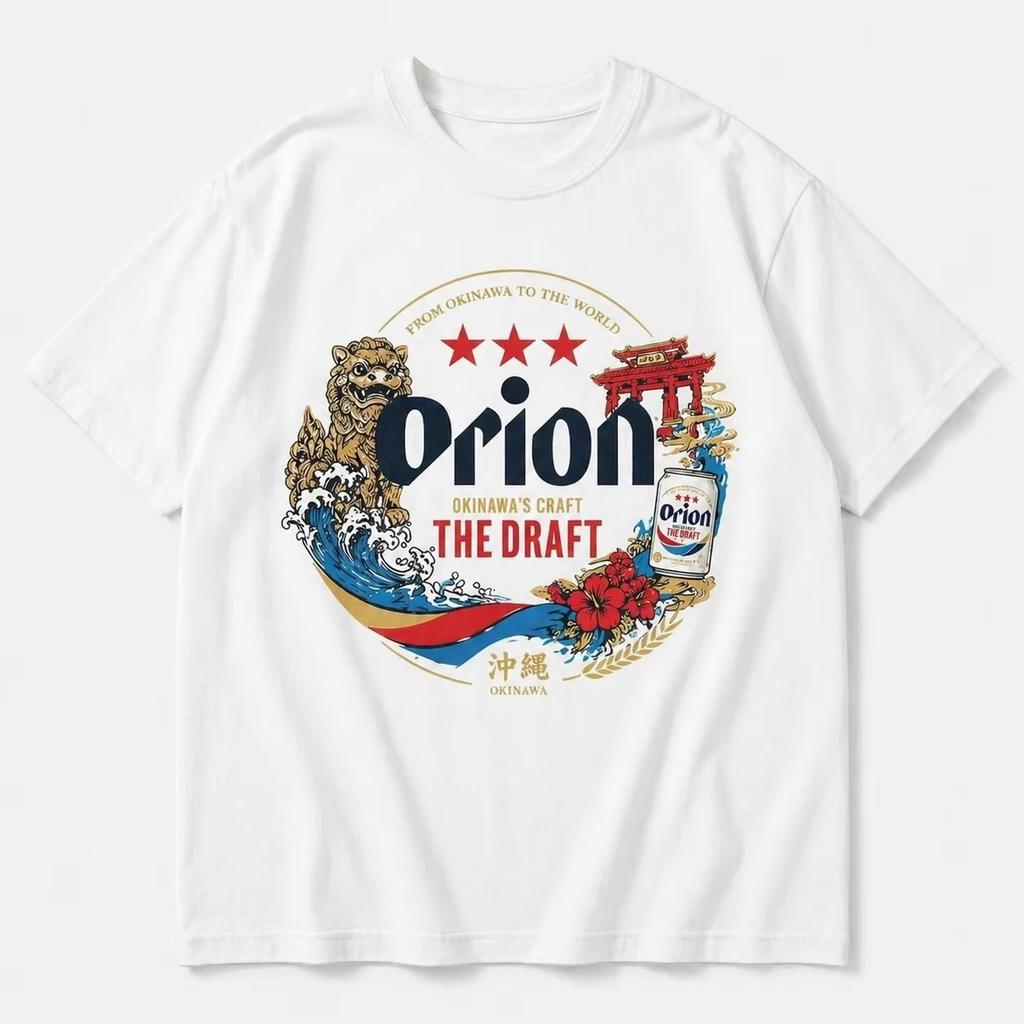 2026 New Orion Men's Short Sleeve T-Shirt Pure 100%Cotton Summer Wear Collaborative Beer Themed Fun Casual Men's Women's T Shirt
