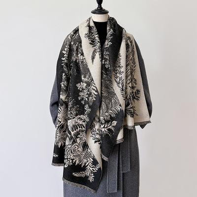 Diseño de Invierno Manta Pashmina Bufanda de Cachemira Para Mujer Chal Grueso Cálido y Mantas Poncho Bufanda Femenina Echarpe Bufanda con Borlas