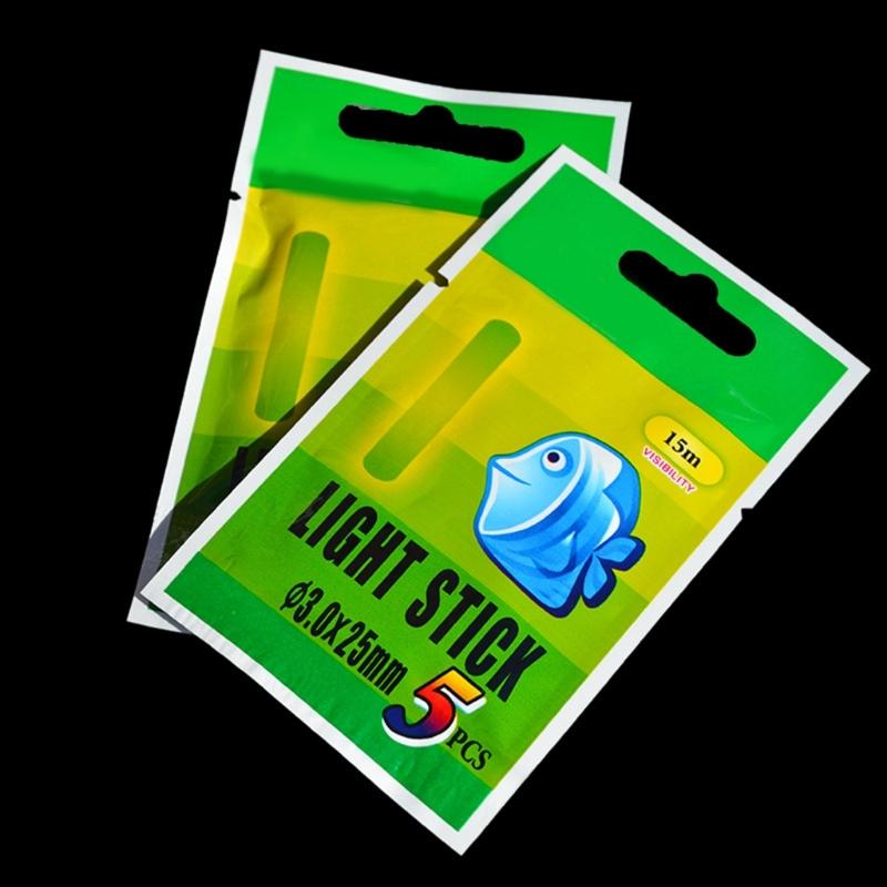 Fishing Glow Sticks for Bobbers Bells-Night Fishing Rod Light Fluorescent Green-Rod Tip Glow Sticks Fishing Accessories