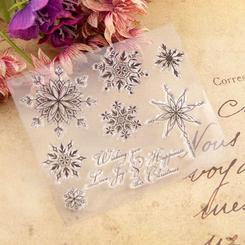 Flowers Silicone Clear Seal Stamp DIY Scrapbooking Embossing Photo Album Decorat