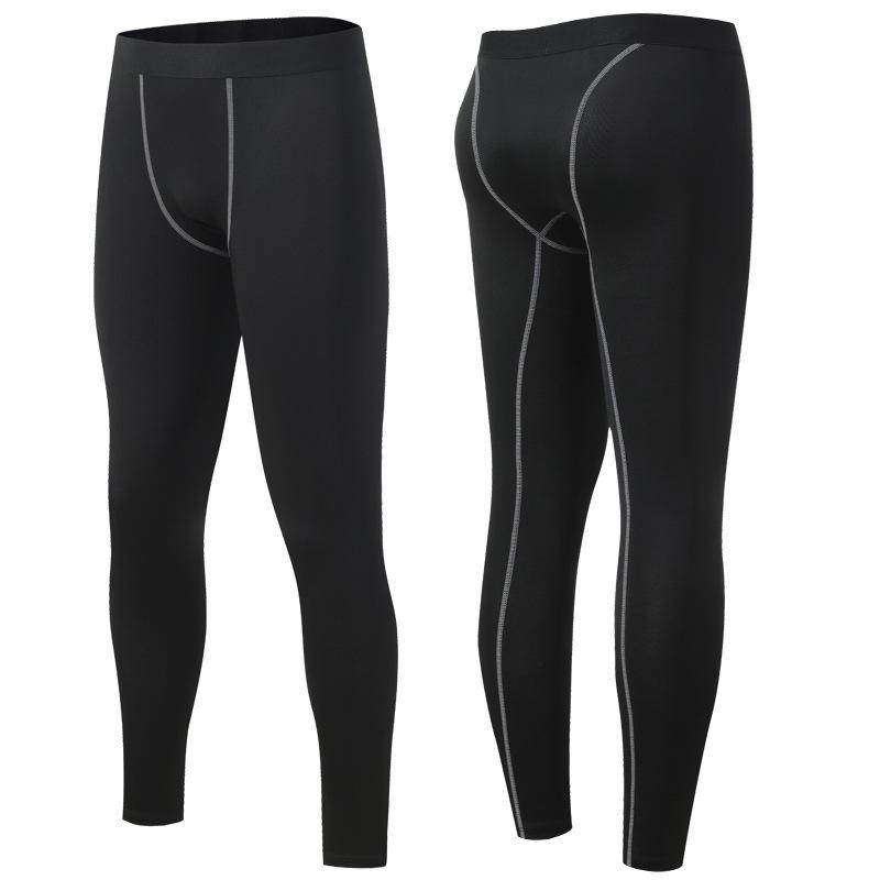 Men's Quick-Drying Compression Pants, High Elastic for Running, Basketball, Cycling, Outdoor Sports, and Training
