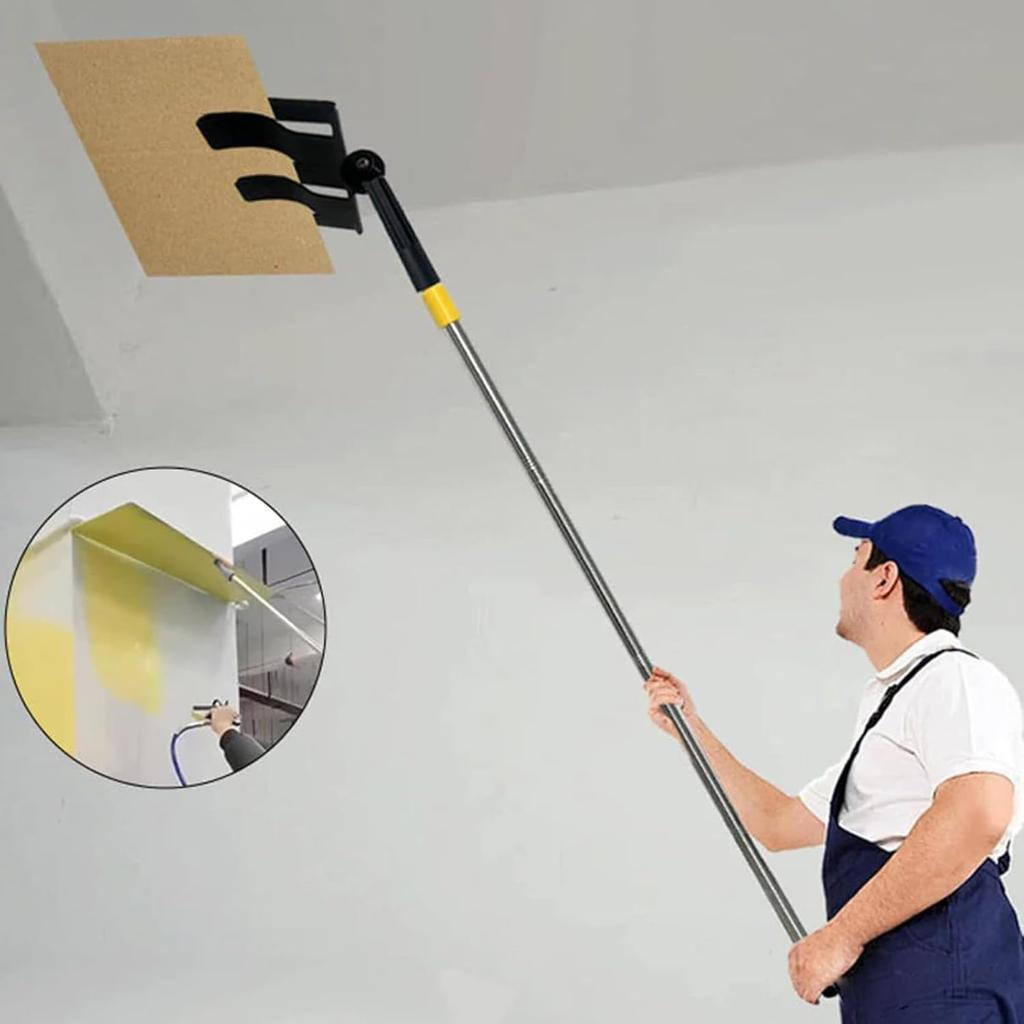 Paint Shield Holder,Adjustable Angle durablle Spray Shield Holder Set,Paint Spray Shield,Multifunctional Extended Cardboard Spray Shield Holder for