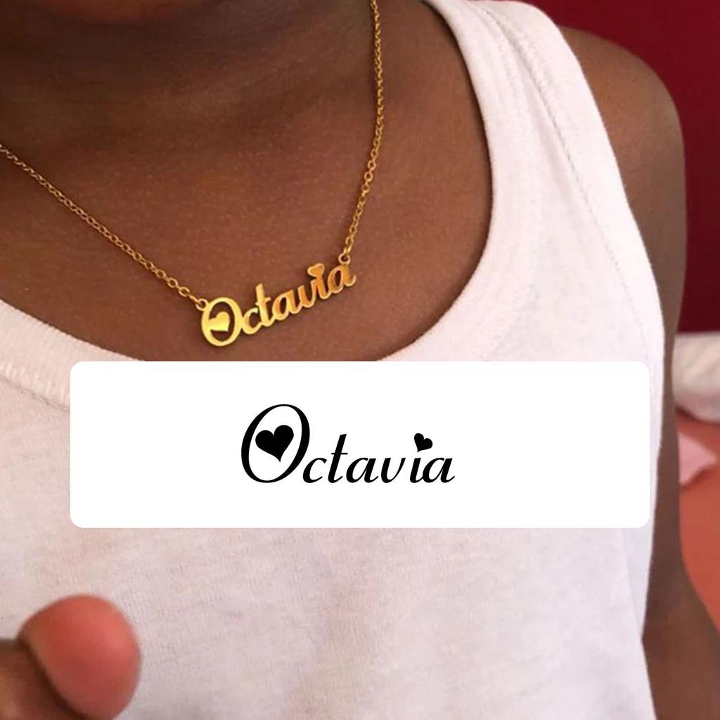 Personalized Name Necklace for Little Girl Boy, Stainless Steel Initial Customized Gift, Mom To Son/daughter