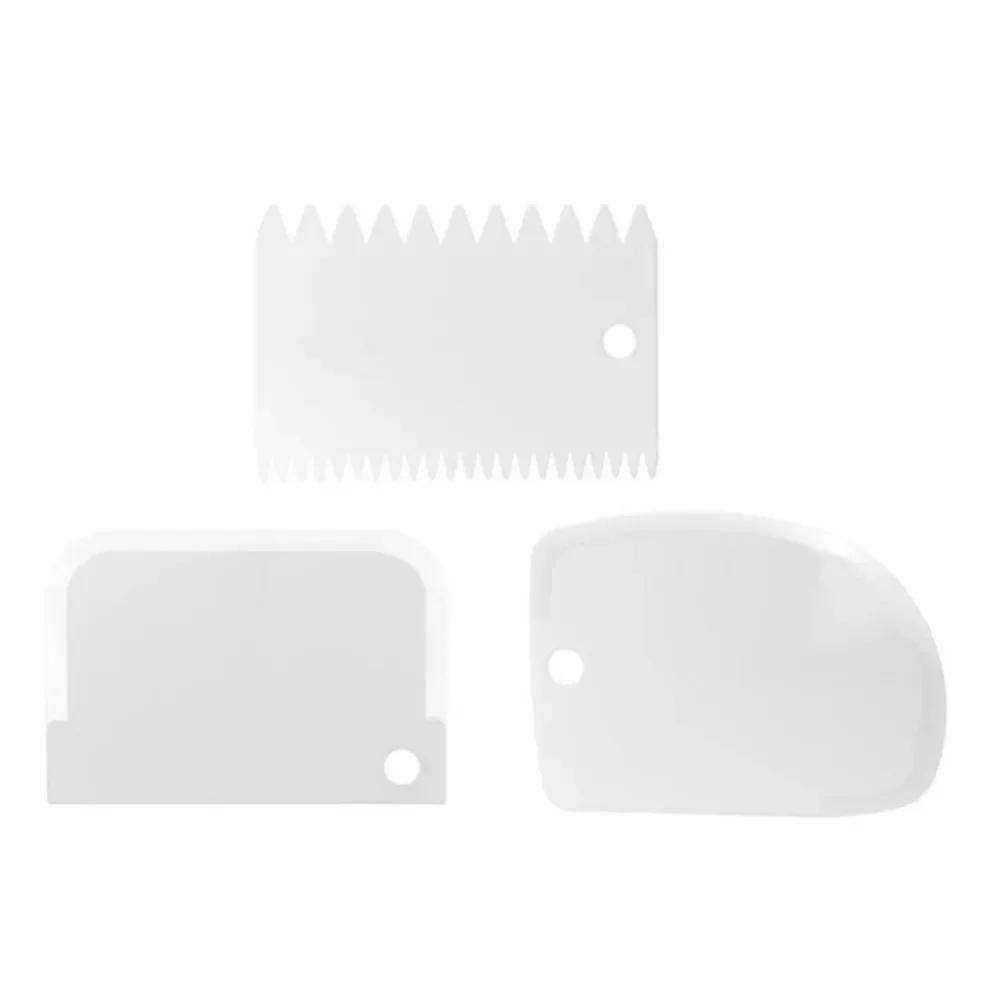 Cake Cream Scraper, Pasty Cutters, Irregular Teeth Edge DIY Smoother, 3PCS/Lot Dough Cake Cutter Slicer Spatula