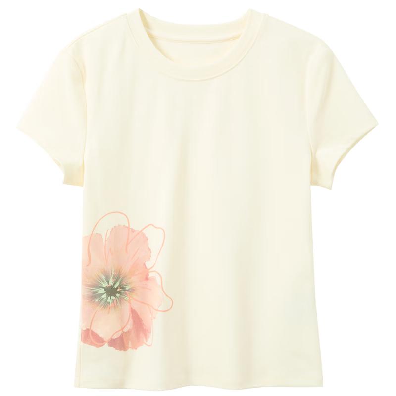 

Lyocell Blend Floral Print Short Sleeve T-Shirt S