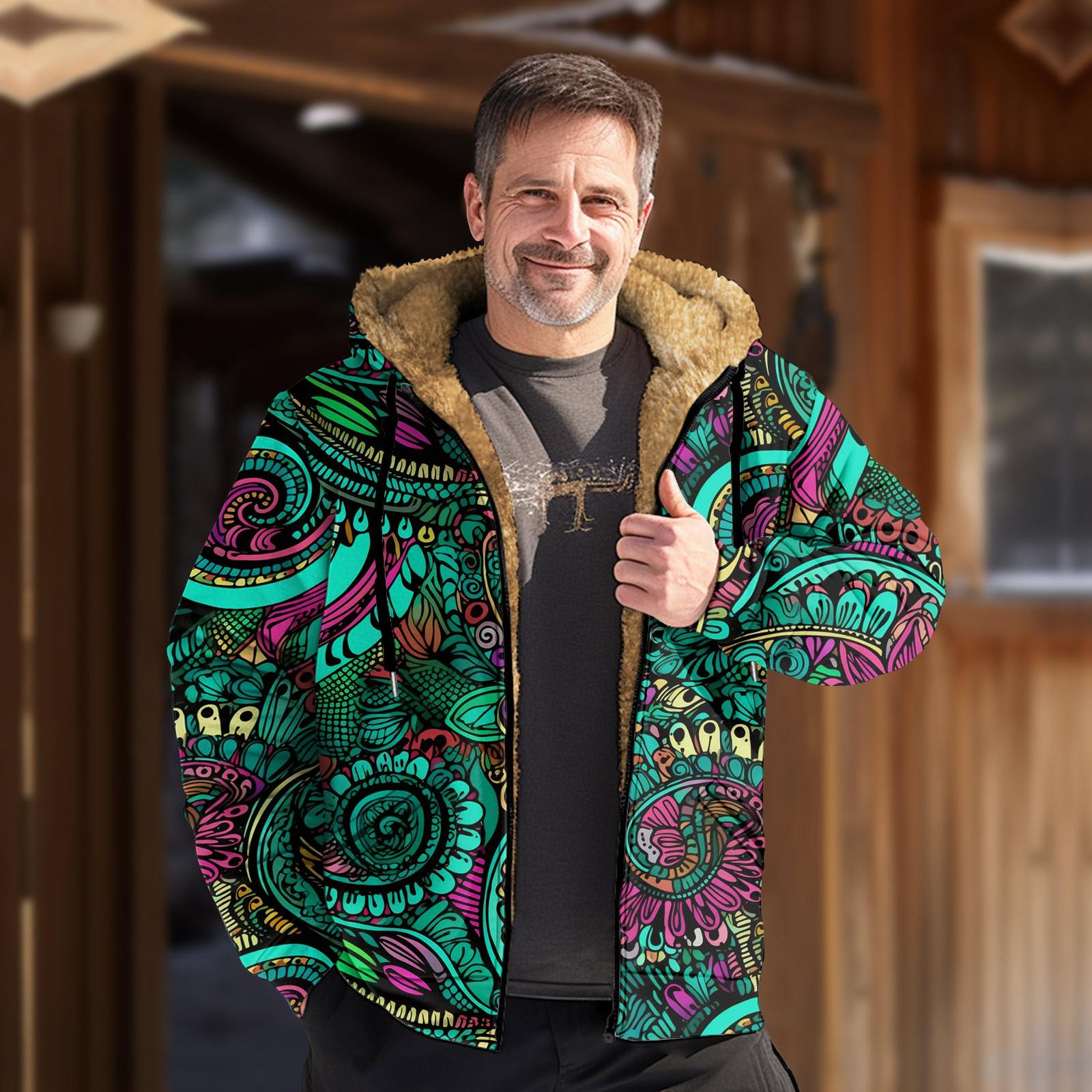 

Мужская куртка с принтом, мужская весенне-осенняя повседневная трендовая куртка на молнии с капюшоном XL циан