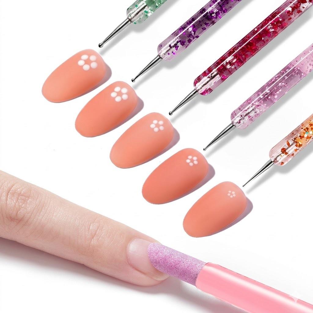 21 Manicure Brush Sets, A Full Set of Plastic Rods, Nail Art, Painted Carvings, Phototherapy, Blooming, Dots, Diamonds and String Pens