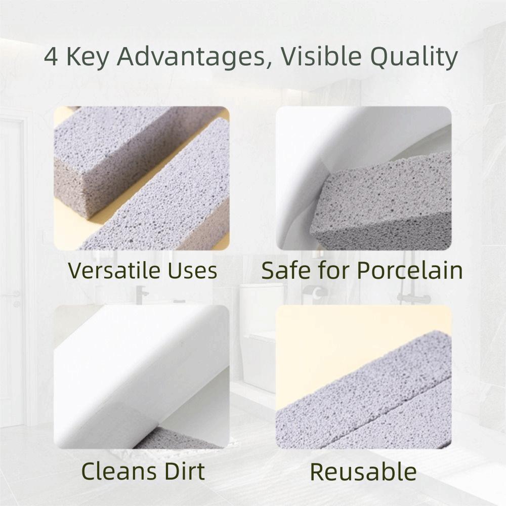 4PCS No Touch Pumice Stone Toilet Bowl Cleaner Toilet Pumice Stone  Cleaning Toilets