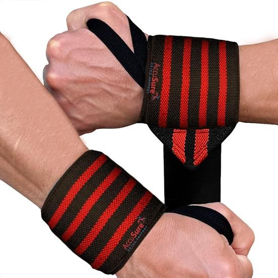 

AccuSure Wrist Supporter for Band for Men Gym & Women - Wrist Wrap Gym Accessories for Men Hand Grip