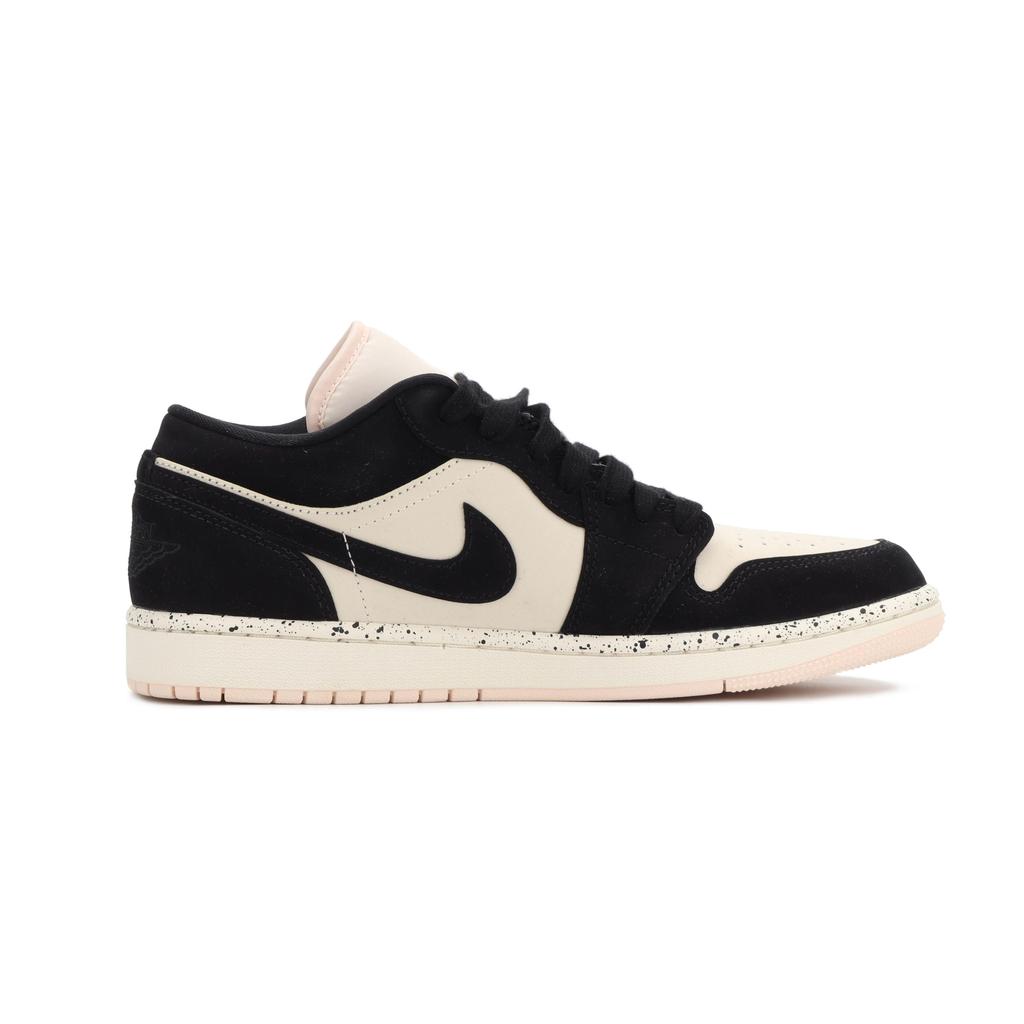 Jordan Air Jordan 1 Jiang Immersed Moon Cushioning, Wear Resistant Low Top Vintage Basketball Shoes Unisex Black Pink DC0774-003(Team1390-)