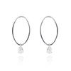 Oval Dew Cubic Drop Earring [Oval Dew Cubic Drop Earrings _ Silver]
