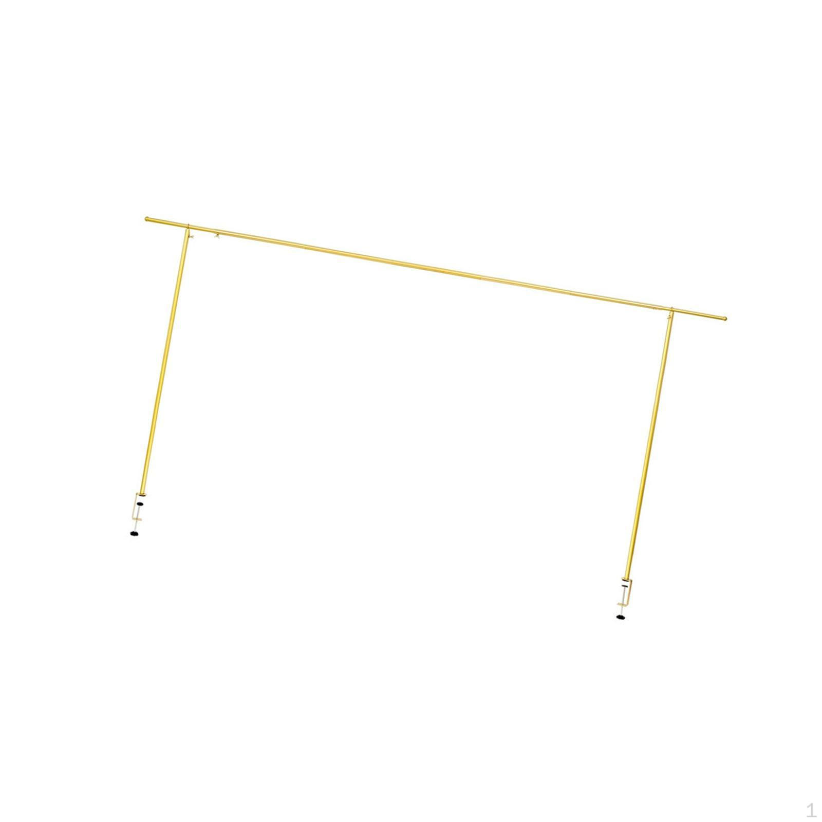 

над столом стержень стойка регулируемый фон опорный кронштейн металлическая арка золотой