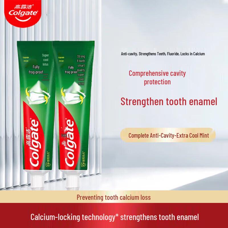 Colgate Total Anti-Cavity Mint Toothpaste & Toothbrush Twin Pack