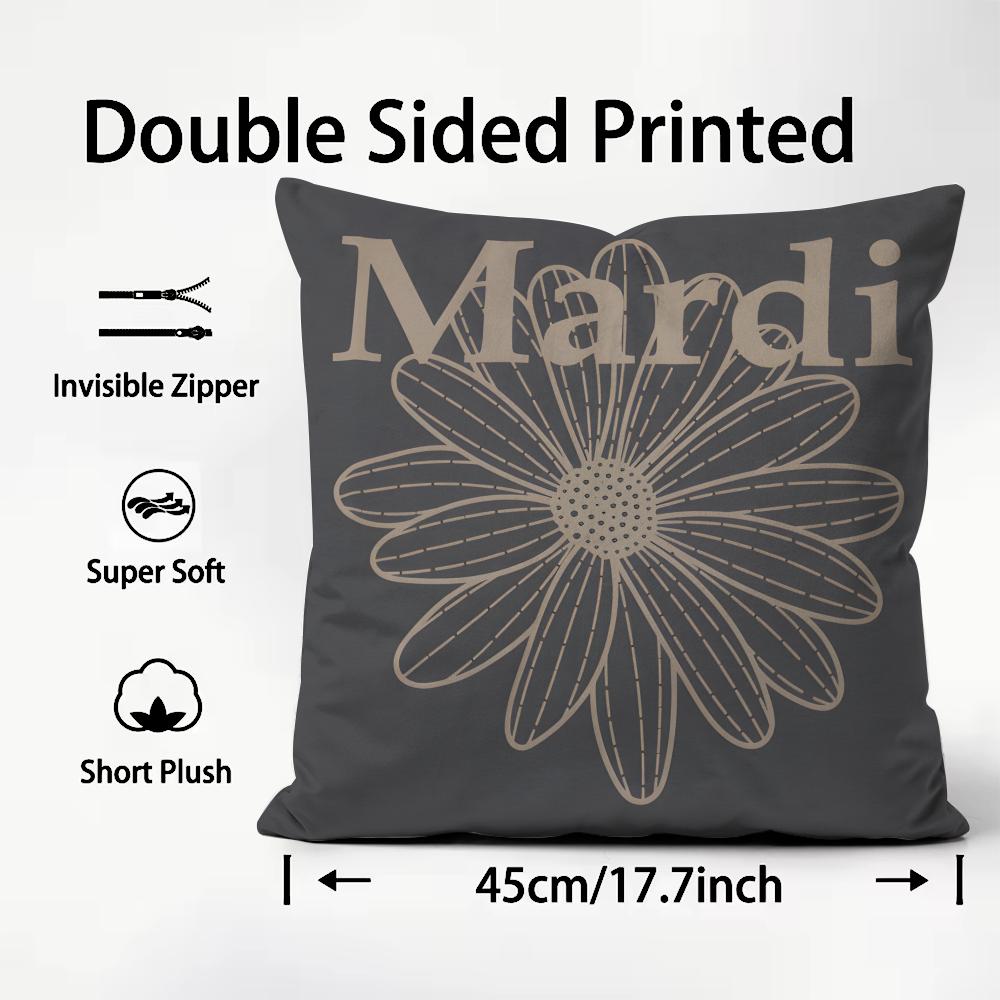 MMardi Brand Cushion Cover Plush Fabric Soft DoubleSided Printed Sofa Warm Winter Home Child Gift Pillow Case 30x30cm