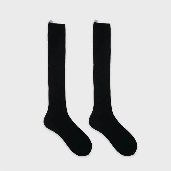 LIGHT KNEE SOCKS _ BLACK