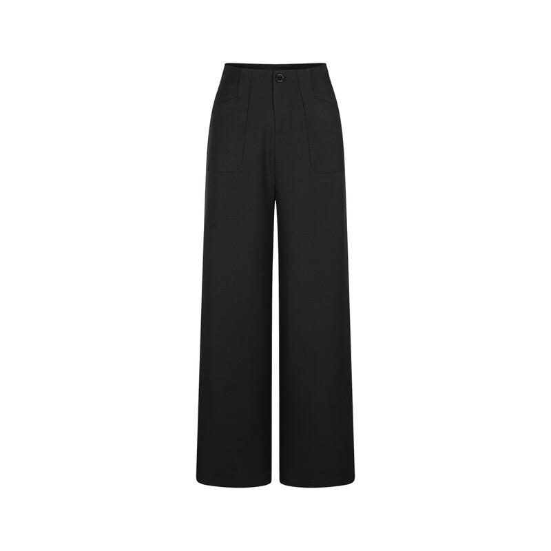 FivePlus Women's High-Waist Wide-Leg Commuter Suit Pants