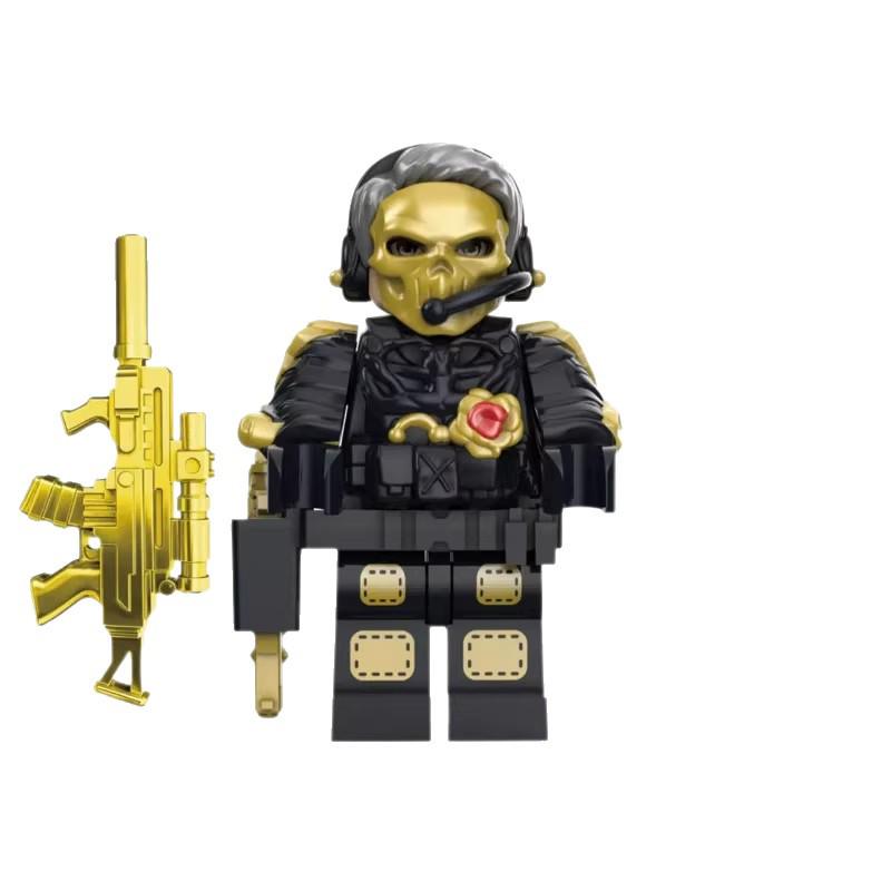 Delta Action Gold Rose Red Wolf Iron Mask Judge Weilon GTI Agent Military Block Figure Toy