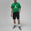 Jordan Amerikaans Retro Merk Logo Print Ronde Hals Pullover Sport T-shirt met Korte Mouwen Heren Tops Groen DV1446-310