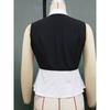 Summer New Women's Sleeveless Shirt, European American Commuter Style Fake Two-piece Cardigan Blouse Leisure Women