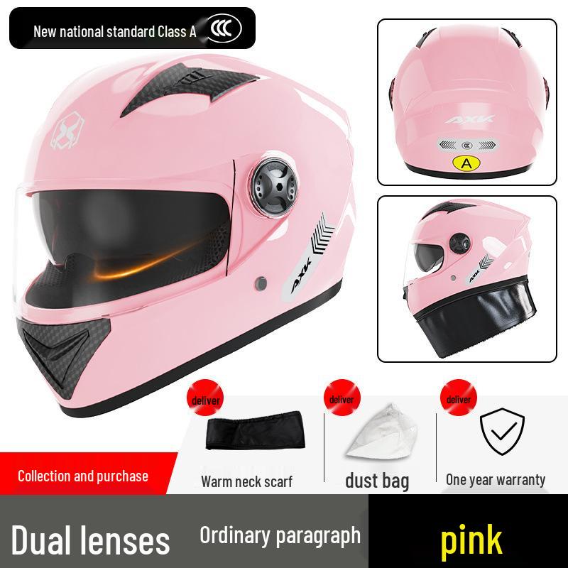 

Certified Electric Motorcycle Helmet - Unisex Full Face, All-Season, Winter Warm, Safety Helmet