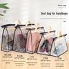 Transparente PVC-Staubschutzhülle zur Aufbewahrung von Handtaschen zum Aufhängen - Wasserdichter Lederbeutel-Schutz