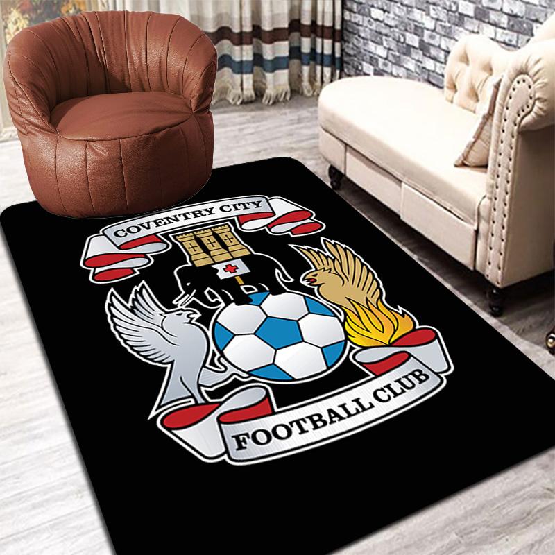 Coventry City Pattern Rug Floor Mat for Living Room or Bedroom Soft and Comfortable Carpet a Gift for Birthday and Holiday.