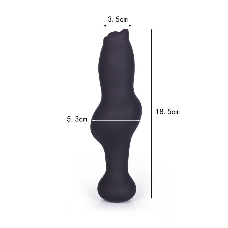 Soft Silicone Animal-Inspired Tail with Real Hair for Erotic Cosplay and Adult Play