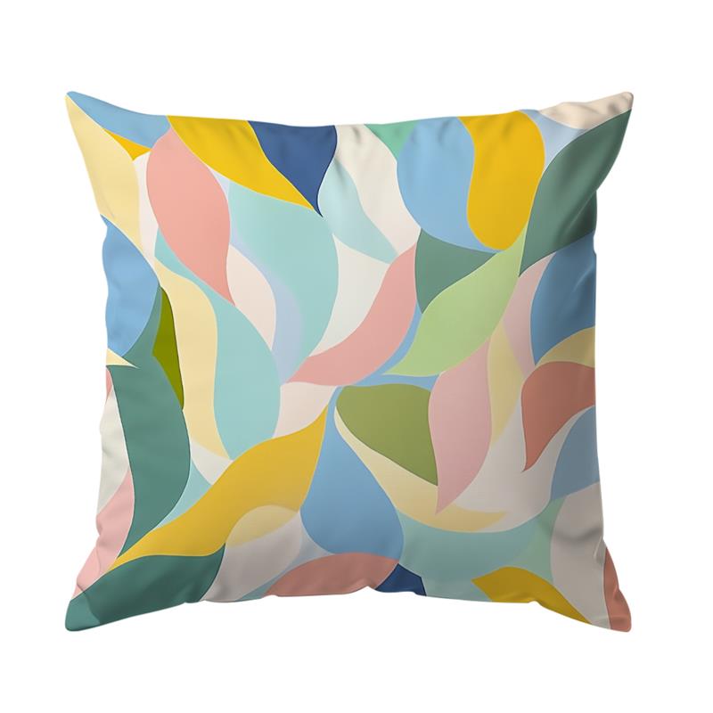 1 Pc Abstract Geometric Pillow Cover For Home Living Room Bedroom Sofa Office Decorative Pillowcase Soft Throw Pillows 45*45 Cm