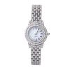 Elegante Damen-Armbanduhr mit Strasssteinen - Modisches Accessoire mit Diamant-Intarsien