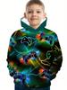 Children Hoodies Long Sleeve Kids Clothes Boys Stylish Autumn Tops 3D Gamepad Print Casual Outdoor Clothes Children's Clothing