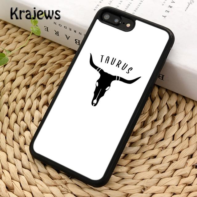 Krajews Taurus Bull Soft Phone Case Cover For iPhone 17 Air 16 15 14 Plus 11 12 13 Pro Max Coque Shell Fundas