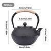 Cast Iron Teapot Enameled Interior For Brewing Boiling Stove Top Kettle Home Kitchen Restaurant Induction Cooker Camping