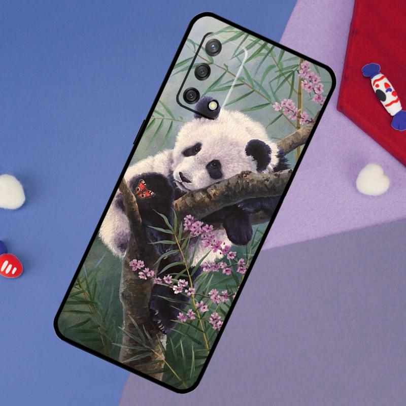 Panda Animal Cute Bear Case For Oppo A5 Pro A6 A57 A17 A78 A54 A74 A94 A76 A16 A96 A18 A40 A60 A80 A38 A58 A98 A15