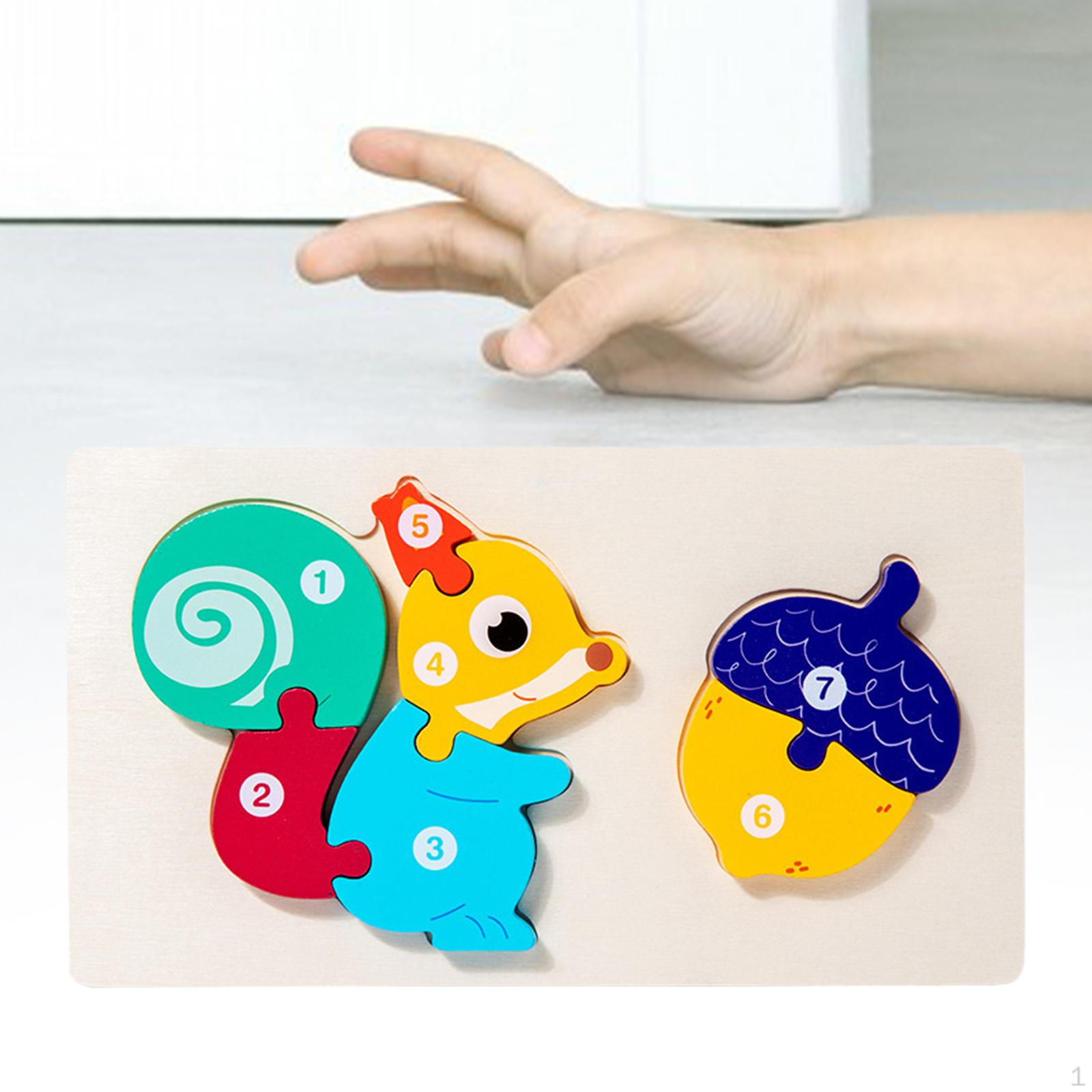 

Обучающий набор деревянных головоломок для детей - обучающая игра «Формы и цвета» Squirrel and Nuts