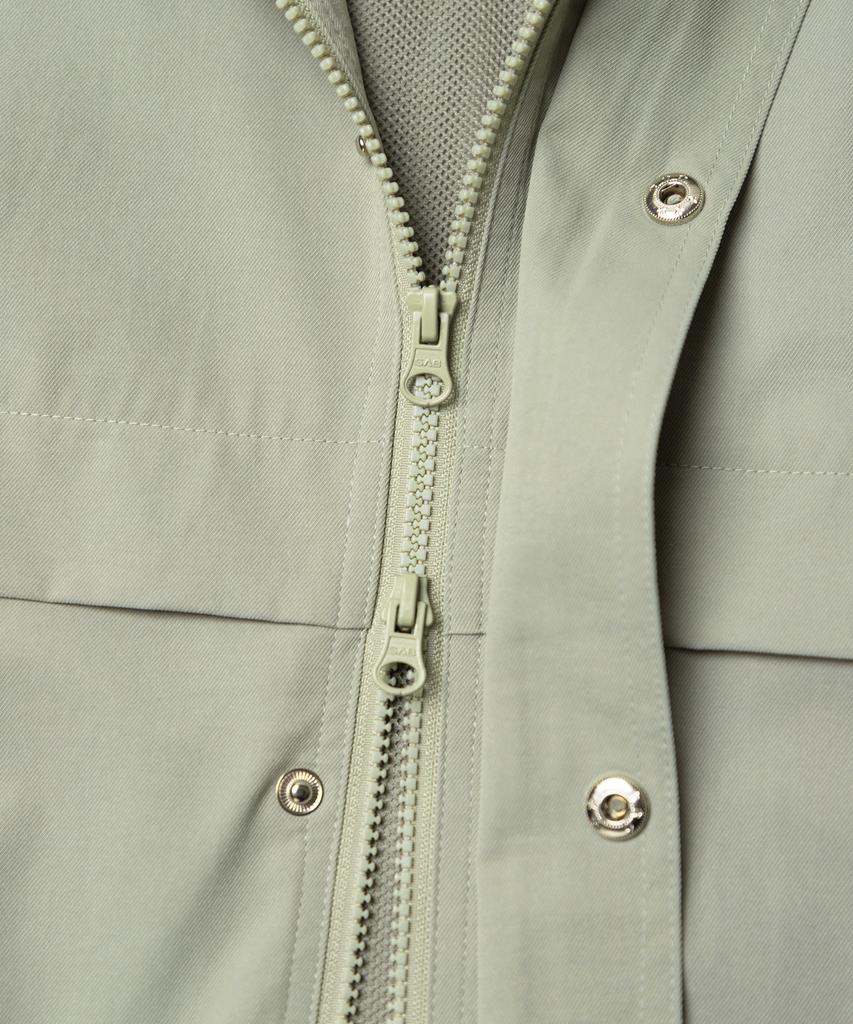 Aott Multi-Zip Up Jacket Ash Khaki