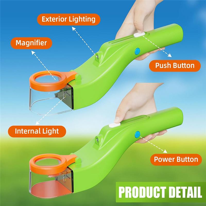 A95I-Bug Trap Spider Trap With LED Light,No-Touch Insect Trap For Kids Indoors And Outdoors B