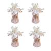 4Pcs Golden Metallic Balloon Weights Holder Reusable Non-Slip Balloons Pendants Graduation Party Christmas Wedding Decoration