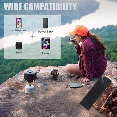 1W Solar Panel Charger USB Interface High Conversion Efficiency Waterproof Portable Mini Solar Charger for Phones Fans