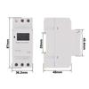 1Pcs Durable Programmable Digital Timer Switch Weekly 7 Days LCD Display THC15A 220V Din Rail Relay Control