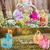 Easter Handle Tote Bags – Reusable Non-Woven Gift Bags For Bunny Egg Hunt Party Favors – 4/6/12 Pack Options (8.26x7.87x5.9")