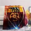 Logo echipă AS Roma, model Pătură de Flanelă, Calitate înaltă Confortabilă pentru Toate Anotimpurile, Decor Casă, Căldură și Confort, Perfectă pentru Cadouri.