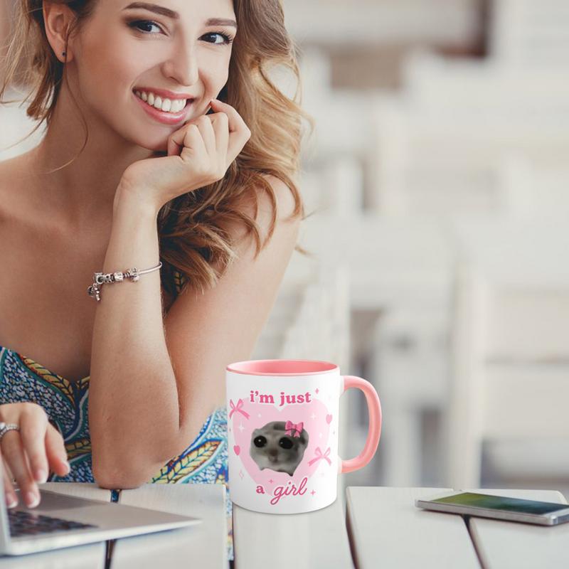 Hamster Mug Hamster Bowtie Ceramic Mug 350ml Funny Mug for Laughter-Filled Mornings Coffee Mugs That Makes Everyone Laugh for