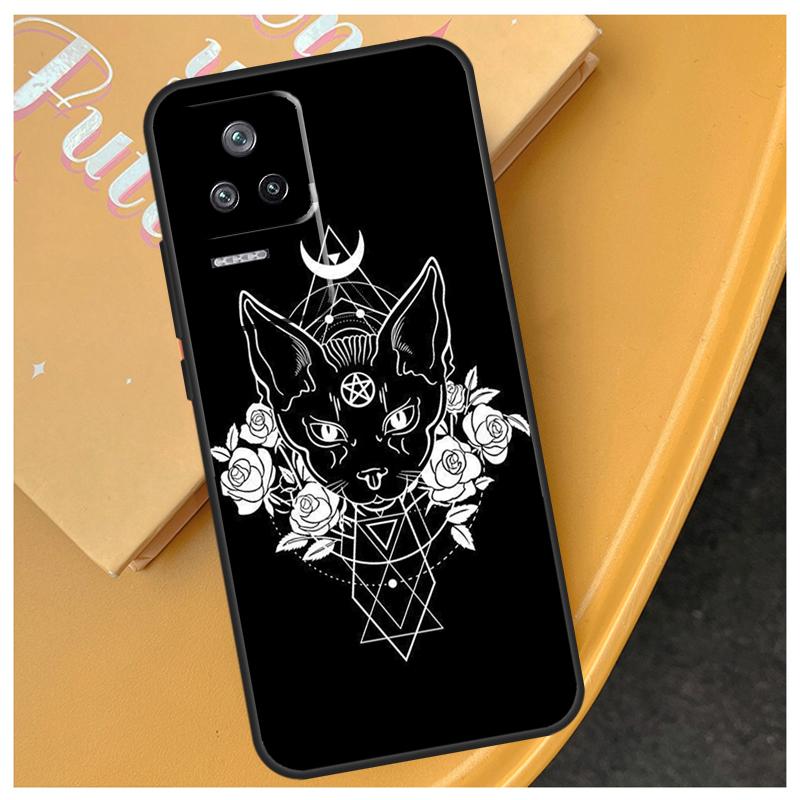 Moon Tarot Witch Cat Funda For Xiaomi 17 Pro Max 14 15 Ultra 13T 14T 15T POCO X7 X5 X6 Pro F5 F6 F7 F8 Ultra Case