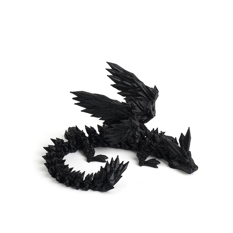 3D Printed Dragon with Wings Gradient Dragon Movable Wing Dragons Interaction Creative Kid Gift Toys for Home Office Ornaments